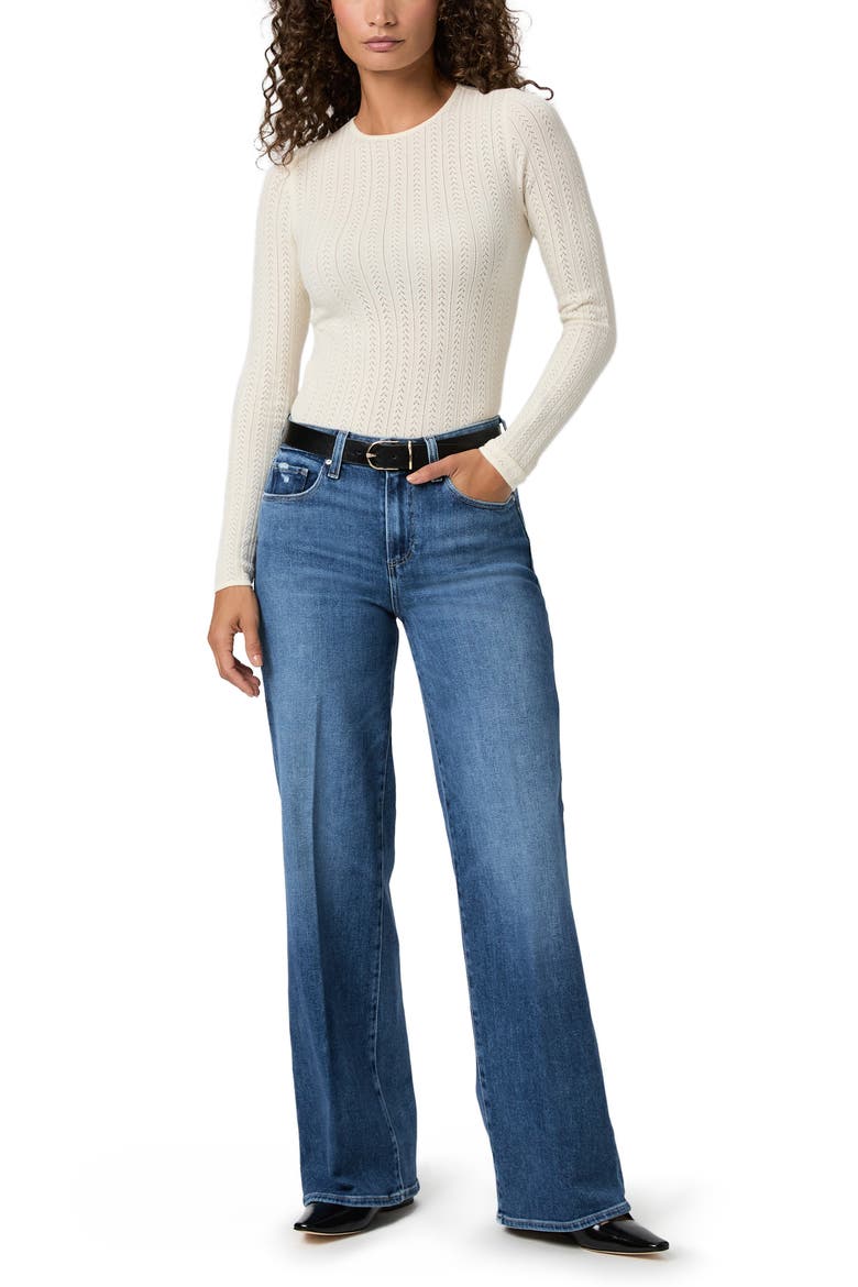 Tatum Wide Leg Jeans, Alternate, color, BOOKSHELF