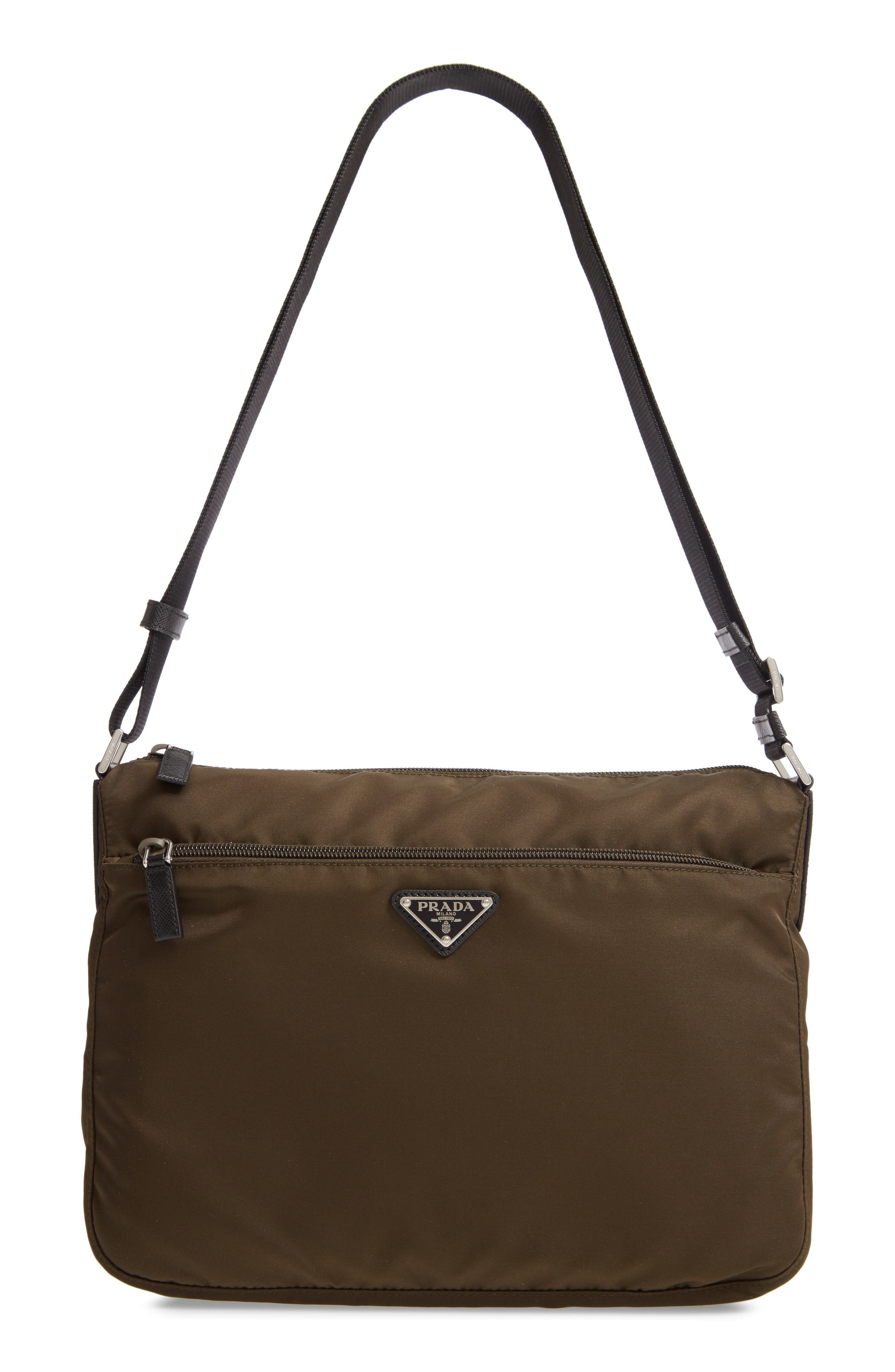 Large Nylon Crossbody Bag, Main, color, MIMETICO