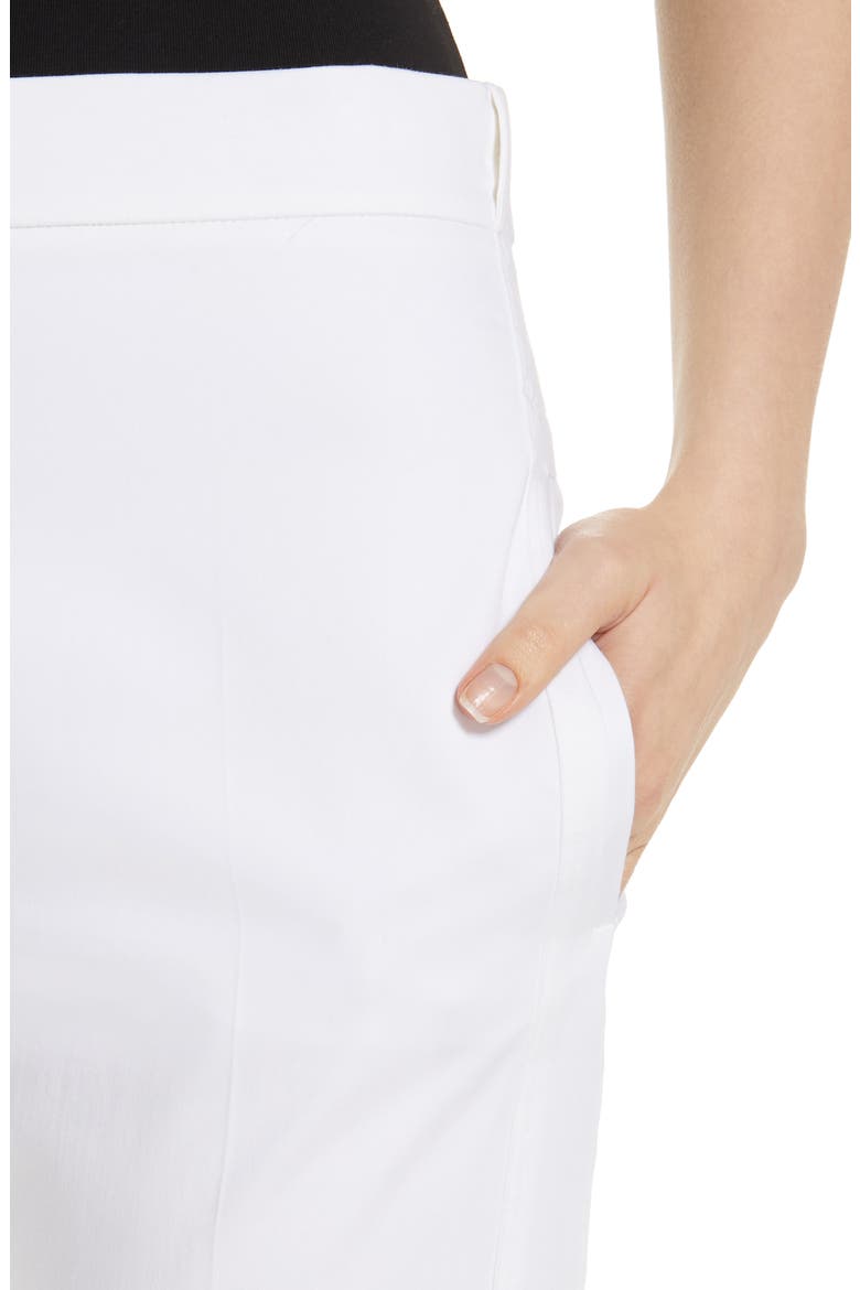 Papy Crop Stretch Cotton Pants, Alternate, color, OPTICAL WHITE