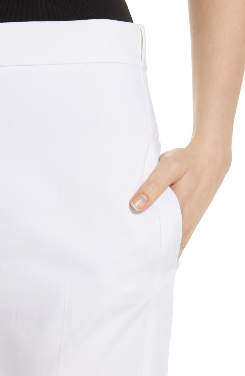 Max Mara Papy Crop Stretch Cotton Pants, Alternate, color, 