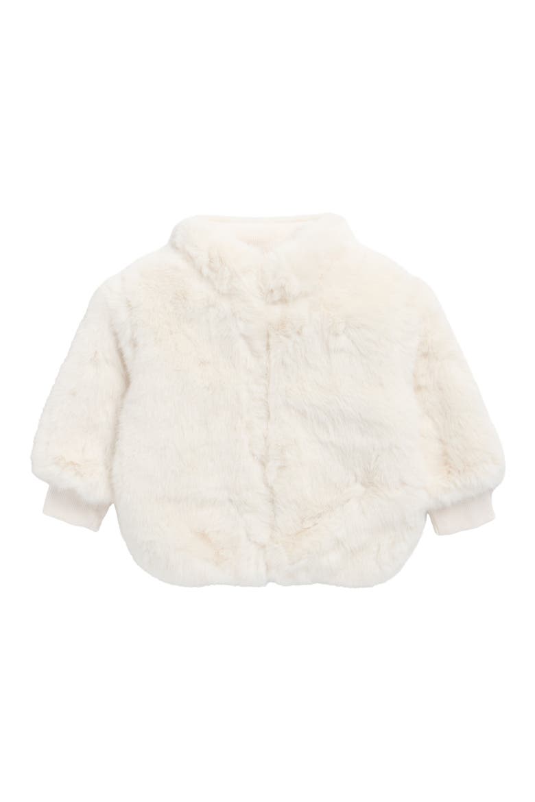 Faux Fur Jacket, Main, color, SOFT WHITE