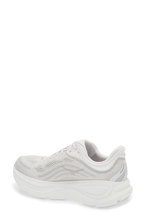 Hoka Bondi 9 Running Shoe In Stardust/silver