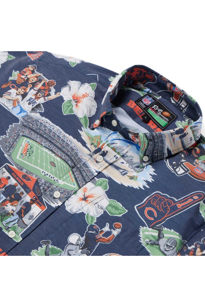 Men's Reyn Spooner Navy Chicago Bears Scenic Button-Down Shirt, Alternate, color, Navy