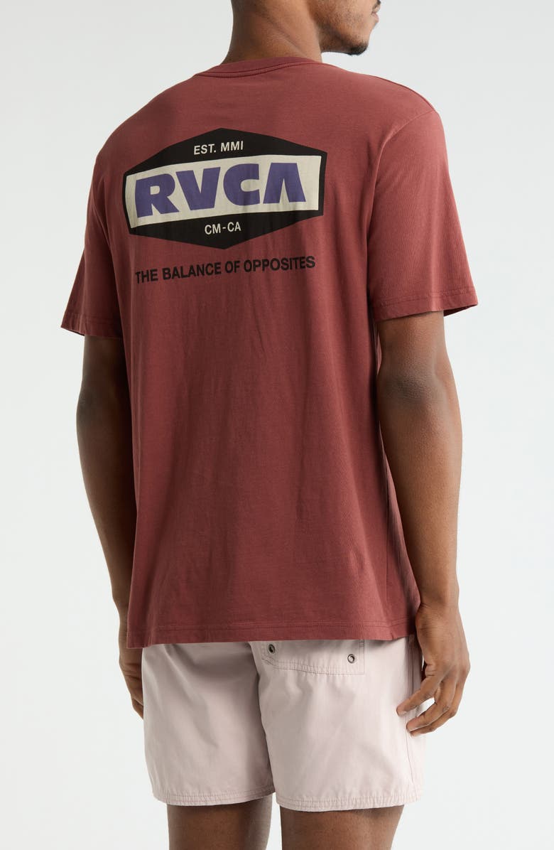 RVCA Ill Hexx Graphic T-Shirt, Alternate, color, Red Earth