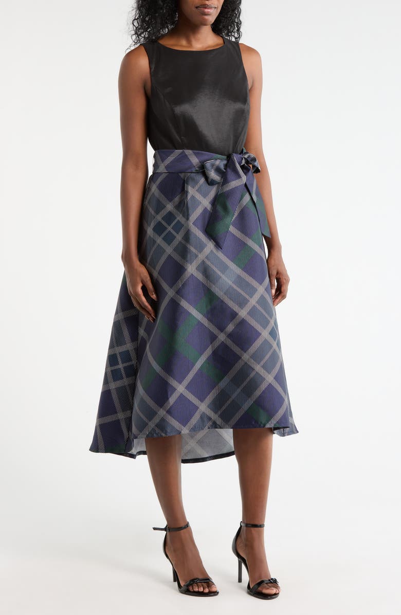 Julia Jordan High-Low Dress, Main, color, Black