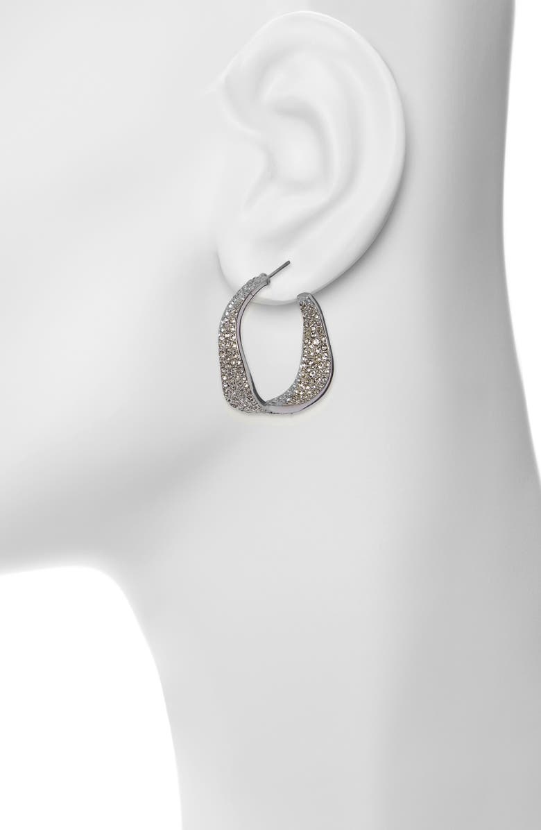 Vince Camuto Pavè Hoop Earrings, Alternate, color, 