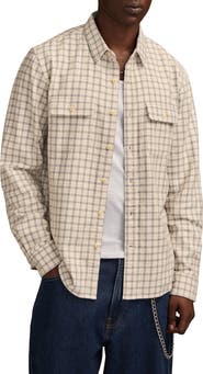 Lucky Brand Humboldt Plaid Twill Utility Shirt