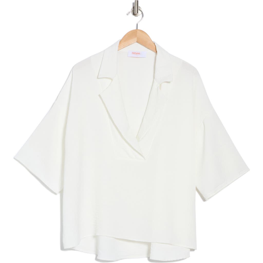 RENEE C RENEE C OVERSIZE ELBOW LENGTH SLEEVE TOP