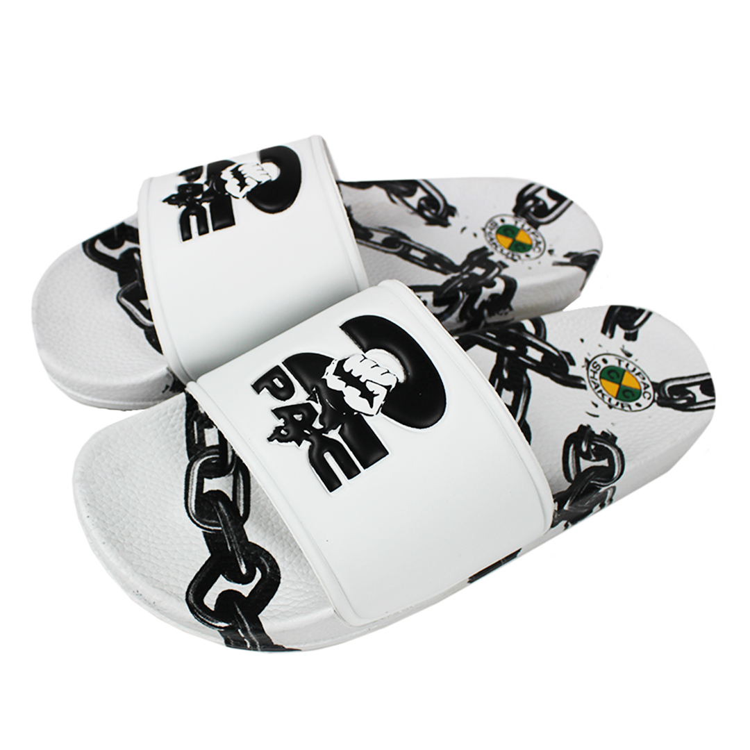 Cross Colours 2Pac Chain Slides, Alternate, color, White