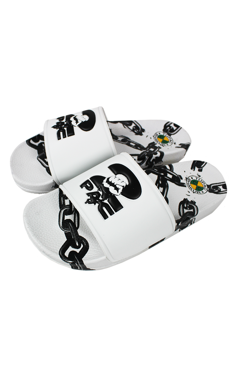 Cross Colours 2Pac Chain Slides, Alternate, color, White
