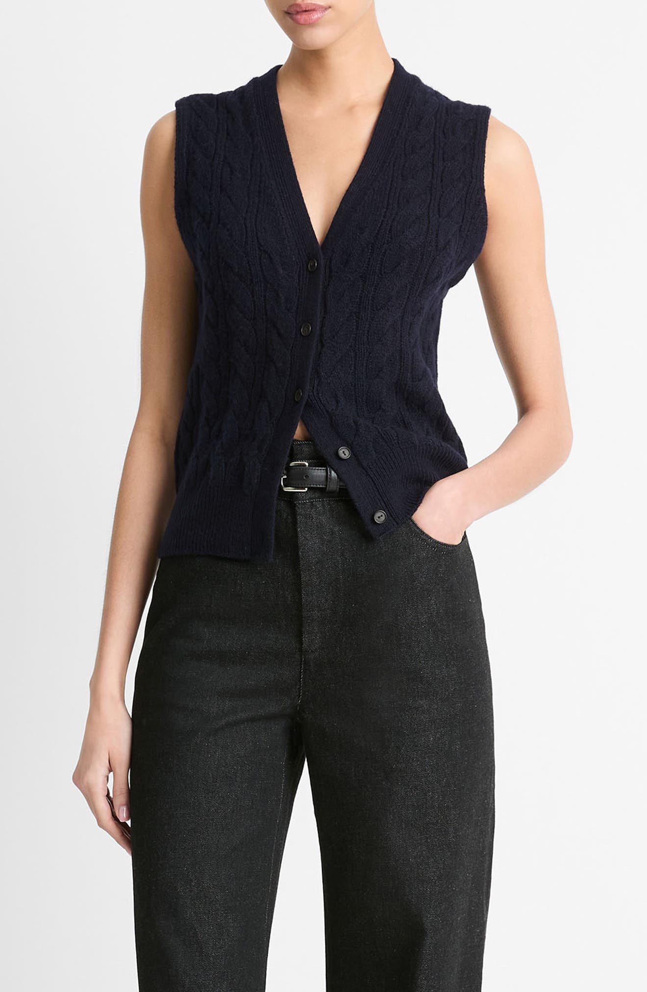 Vince Cable Wool Blend Sweater Vest