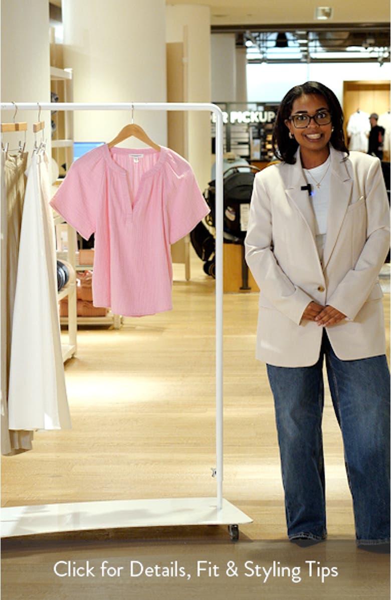 Adie Cotton Guaze Popover Top, sales video thumbnail