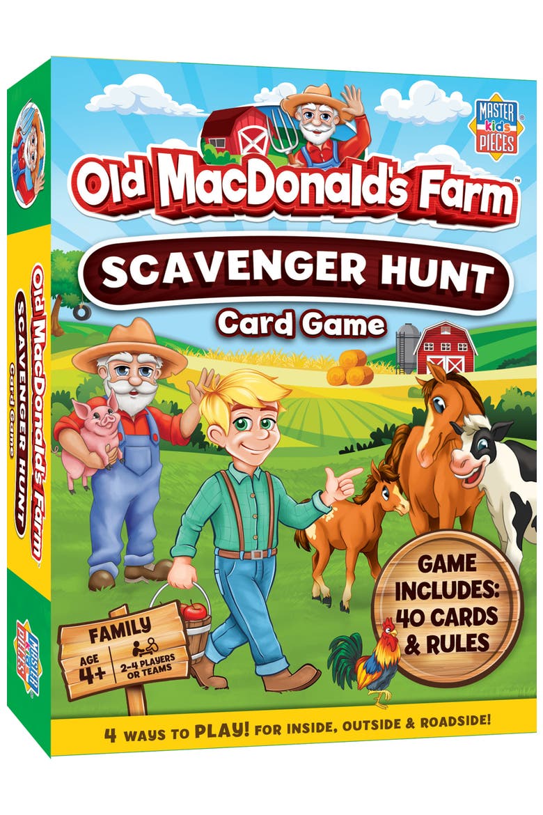 Old MacDonald Scavenger Hunt Card Game, Main, color, Multicolor