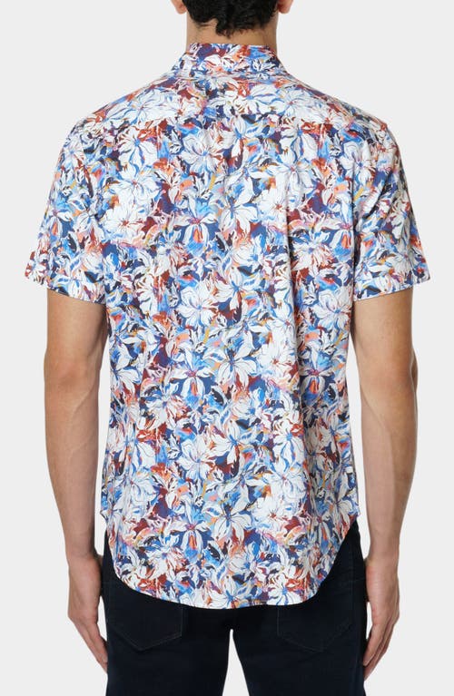 ROBERT GRAHAM ROBERT GRAHAM FLORAL PRINT COTTON SHORT SLEEVE BUTTON-UP SHIRT