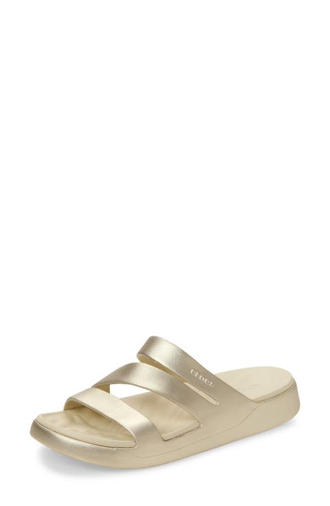 Getaway Waterproof Strappy Slide Sandal (Women)
