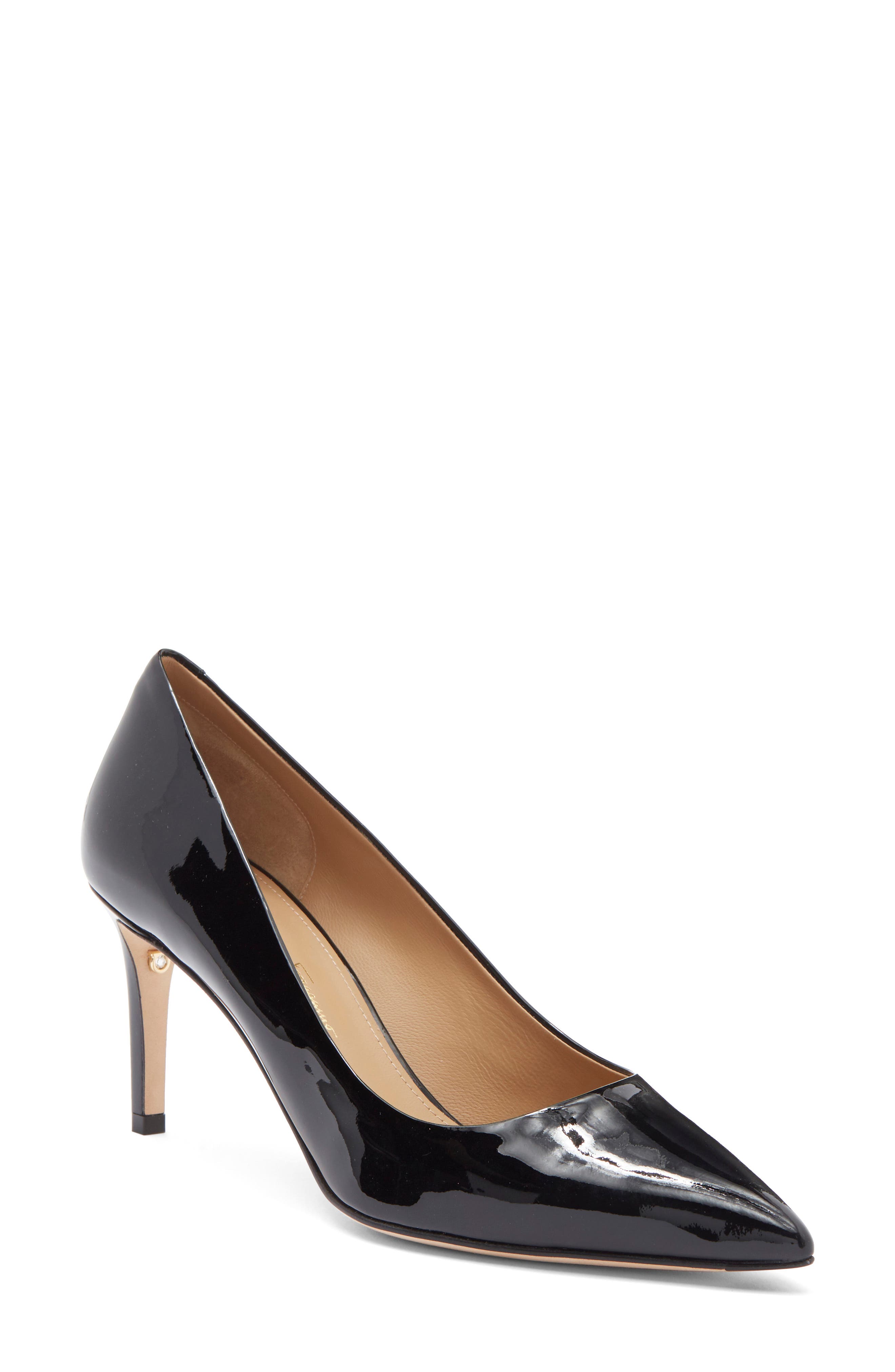 FERRAGAMO Ilary Patent Leather Stiletto Pump, Main, color, 