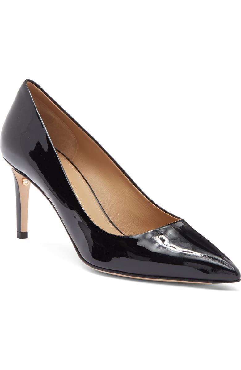 FERRAGAMO Ilary Patent Leather Stiletto Pump, Main, color,