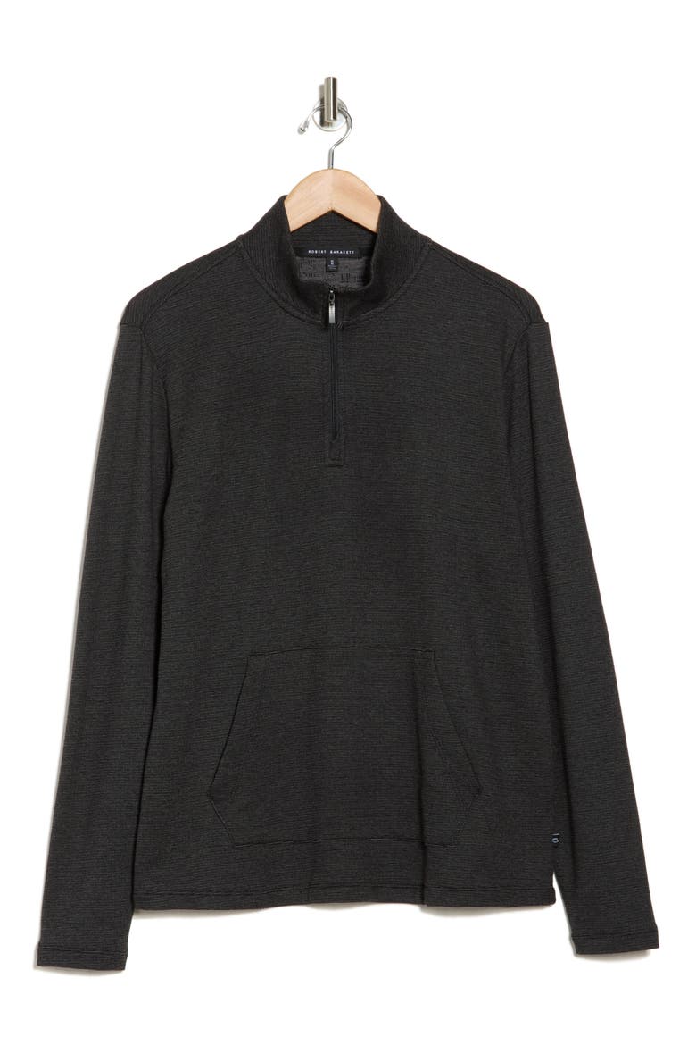 Hobart Half Zip Pullover, Alternate, color, BLACK