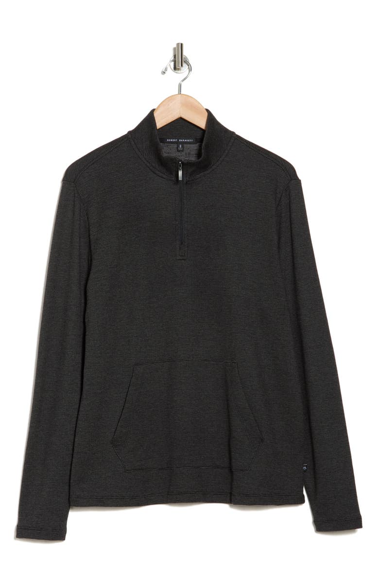 Robert Barakett Hobart Half Zip Pullover, Alternate, color, Black