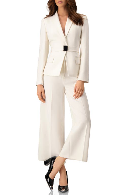 Ivonne Wide-leg Cropped Culotte In White