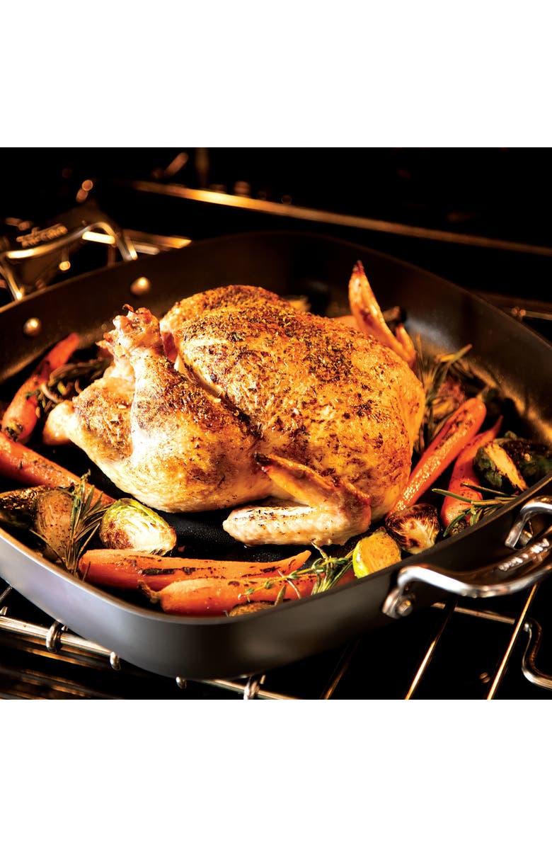 All-Clad Essentials 10-Piece Nonstick Cookware Set, Alternate, color, Black