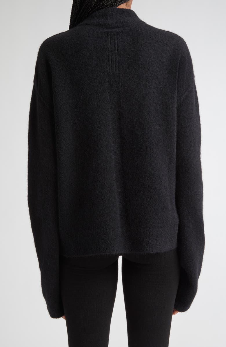 Rick Owens Tommy Alpaca & Wool Blend Sweater, Alternate, color, Black