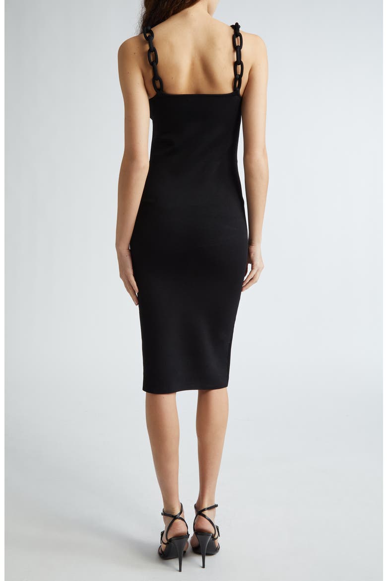 Alina Braid Strap Body-Con Dress, Alternate, color, BLACK