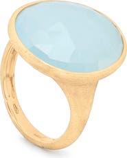 Marco Bicego Lunaria Aquamarine Cocktail Ring