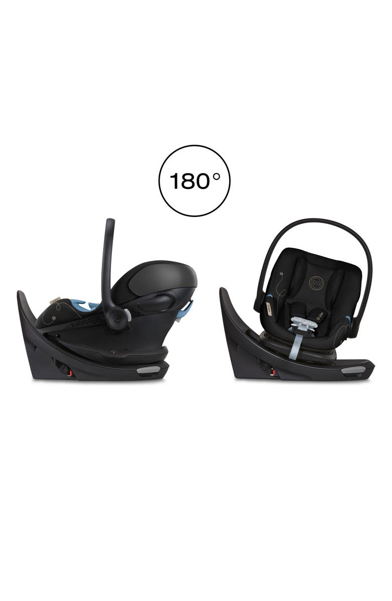 CYBEX Aton G Swivel Car Seat, Alternate, color, Moon Black