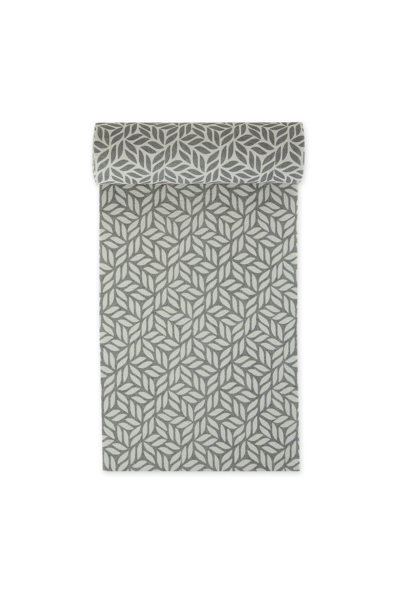 Abstract Leaf Print Reusable Shelf Liner Set/2, Alternate, color, Gray