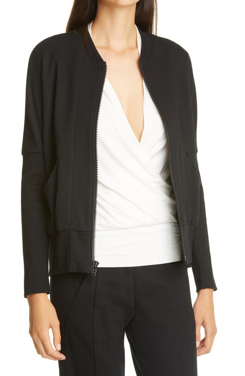 Zero + Maria Cornejo Koya Cotton Bomber Jacket, Alternate, color,