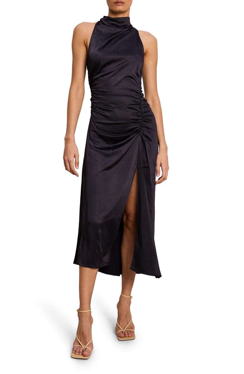 A.L.C. Inez Asymmetric Satin Dress, Main, color,