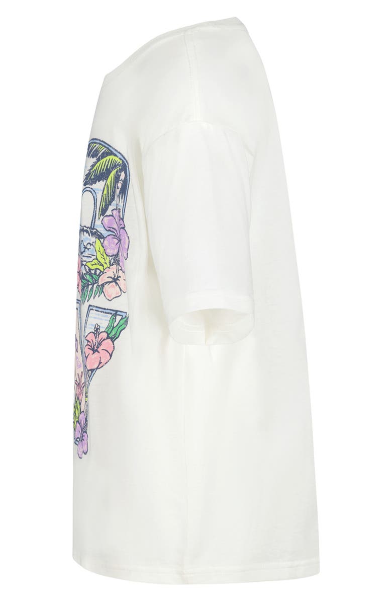 Roxy Kids' Paradisus Oversize Cotton Graphic T-Shirt, Alternate, color, Coconut Milk