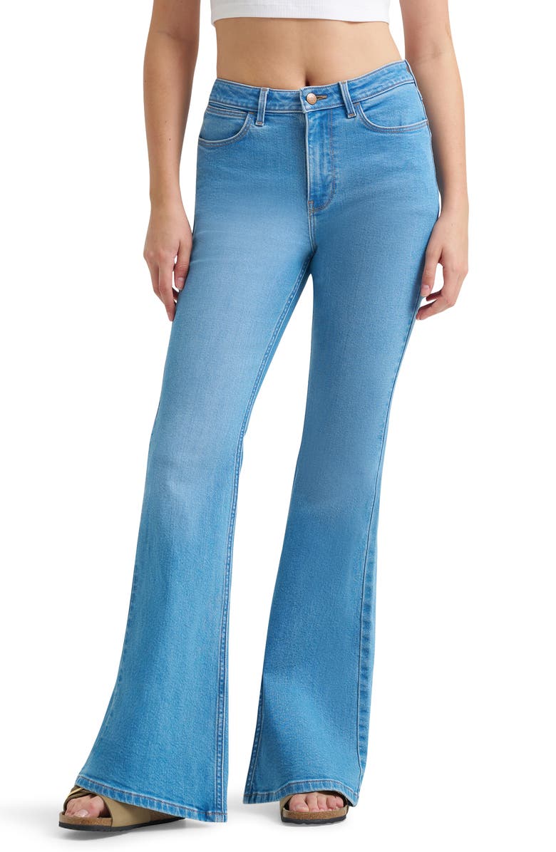 Wrangler Western High Waist Flare Leg Jeans, Main, color, 