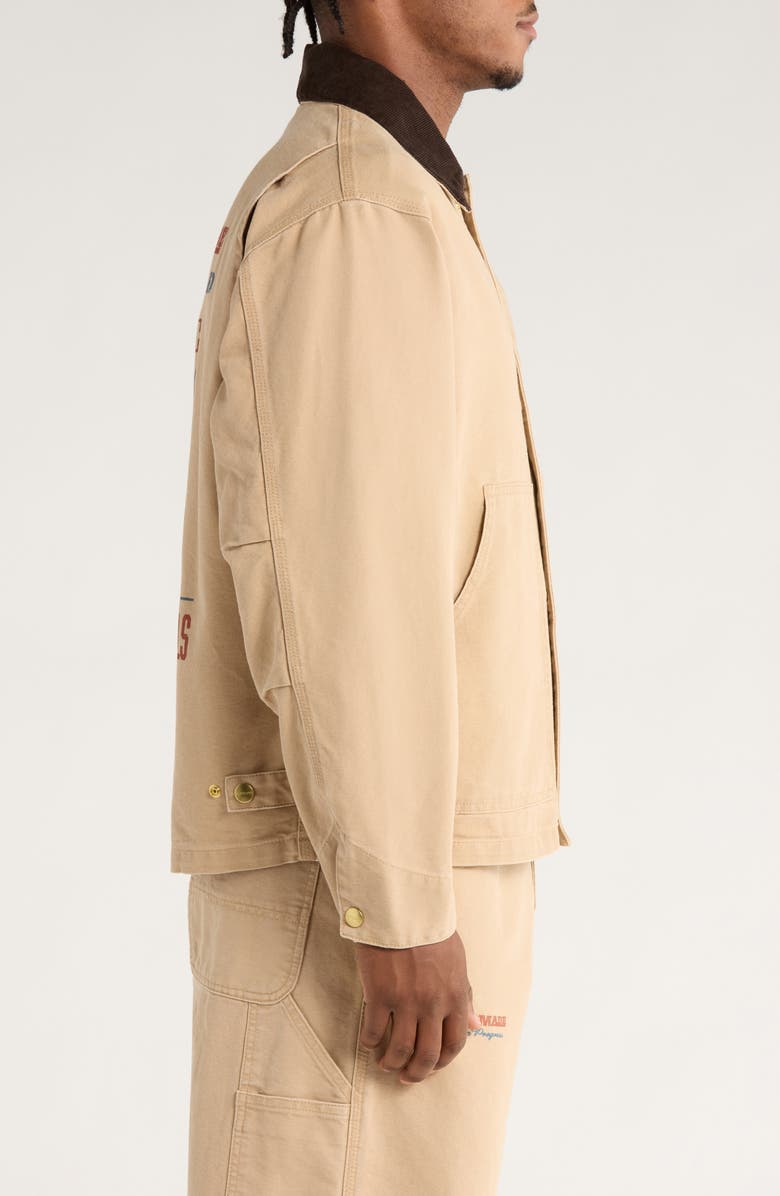 Carhartt Work In Progress OG Arcan Graphic Organic Cotton Canvas Jacket, Alternate, color, Dusty Heather Brown / Tobacco