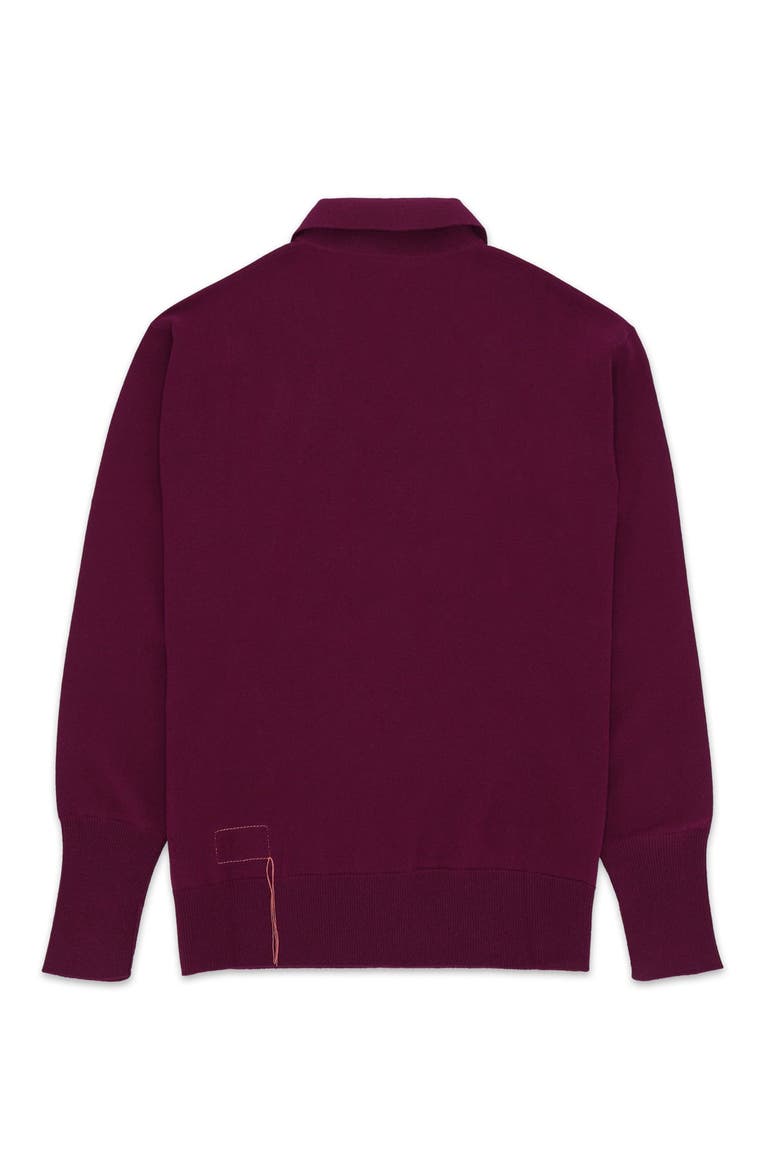 Kenneth Cashmere Polo, Alternate, color, Burgundy