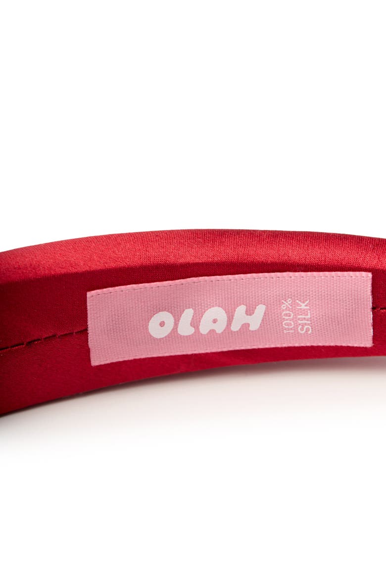 The Essential Silk Headband, Alternate, color, Red