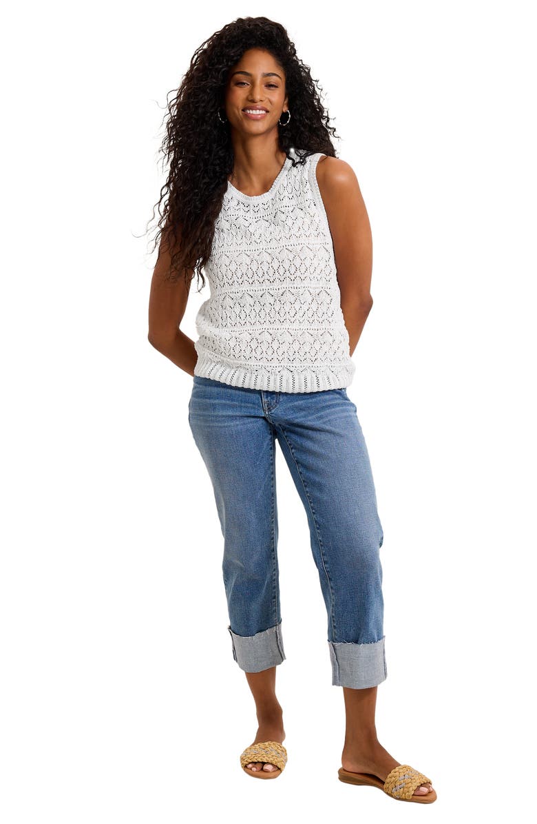 Tommy Bahama Crochet Stitch Sleeveless Sweater, Alternate, color, 