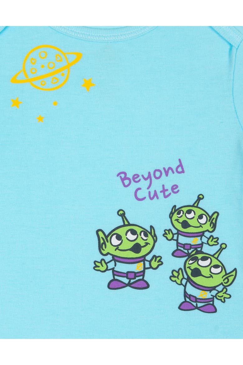 Pixar 2-Piece Bodysuit and Hat Set, Alternate, color, Blue Green Alien
