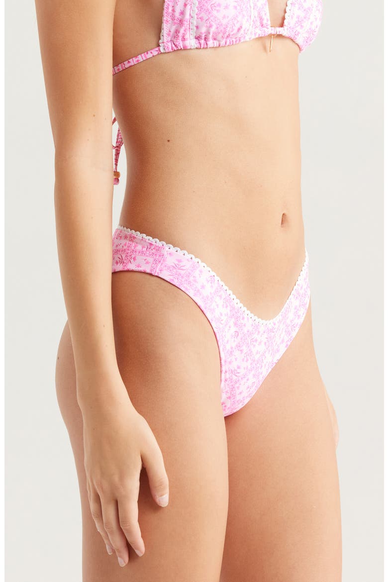High Cut Bikini Bottoms, Alternate, color, STARLIGHT SALOON