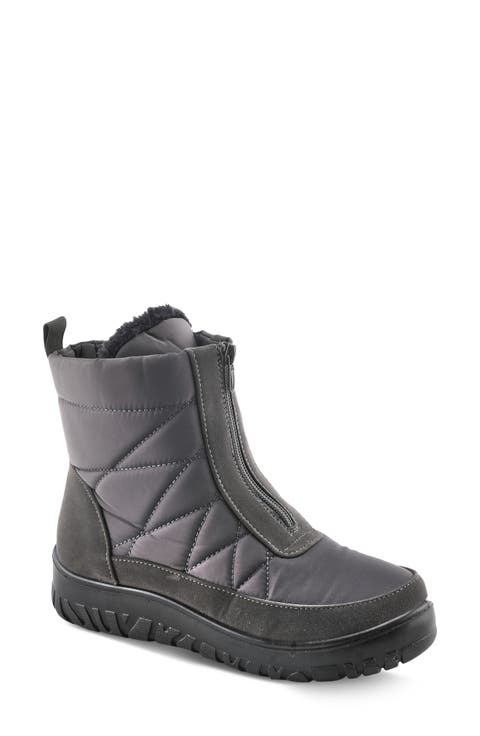 Lake Effect Waterproof Faux Fur Lined Quilted Snow Bootie (Women)