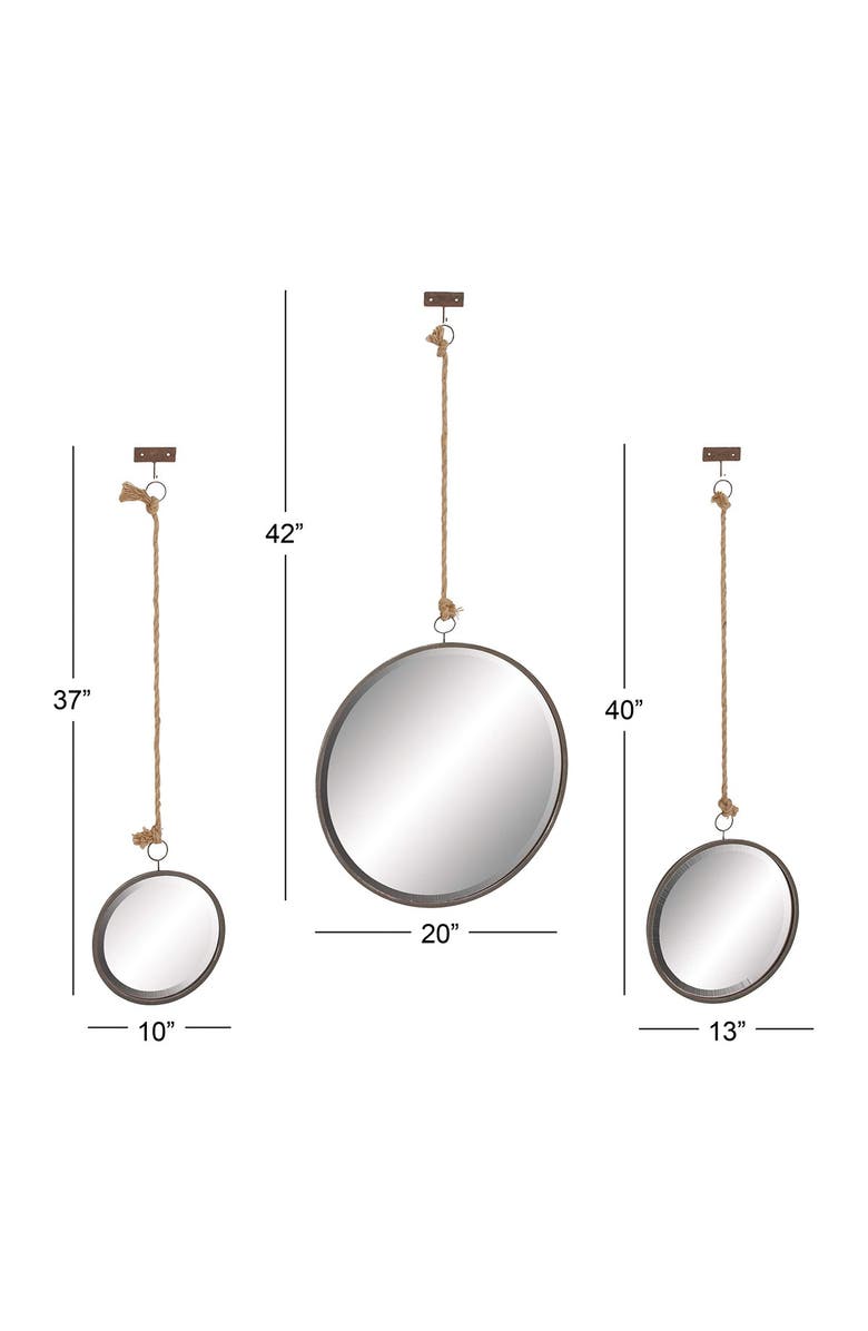 SONOMA SAGE HOME Gray Glam Wall Mirror - Set of 3, Alternate, color, 