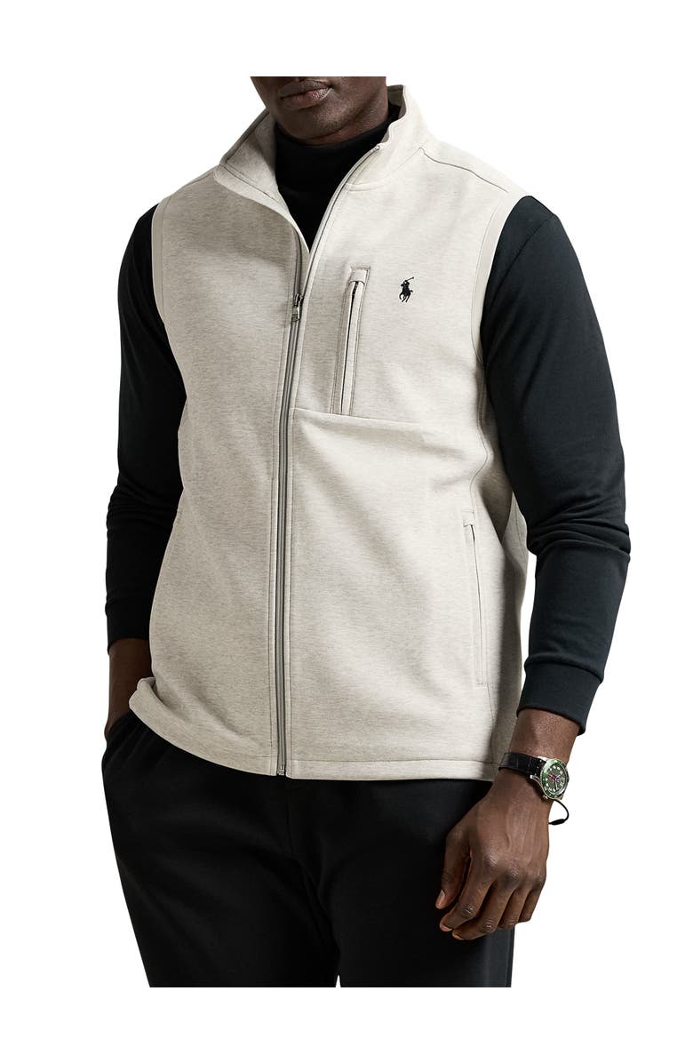 Polo Ralph Lauren Big & Tall Double-Knit Tech Vest, Main, color, Lt Sport Heather
