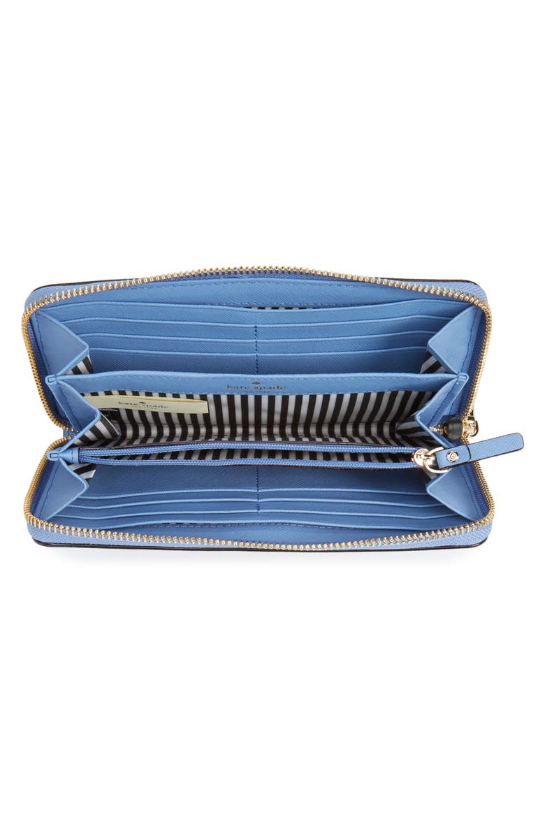 'cameron street - lacey' leather wallet, Alternate, color, TILE BLUE