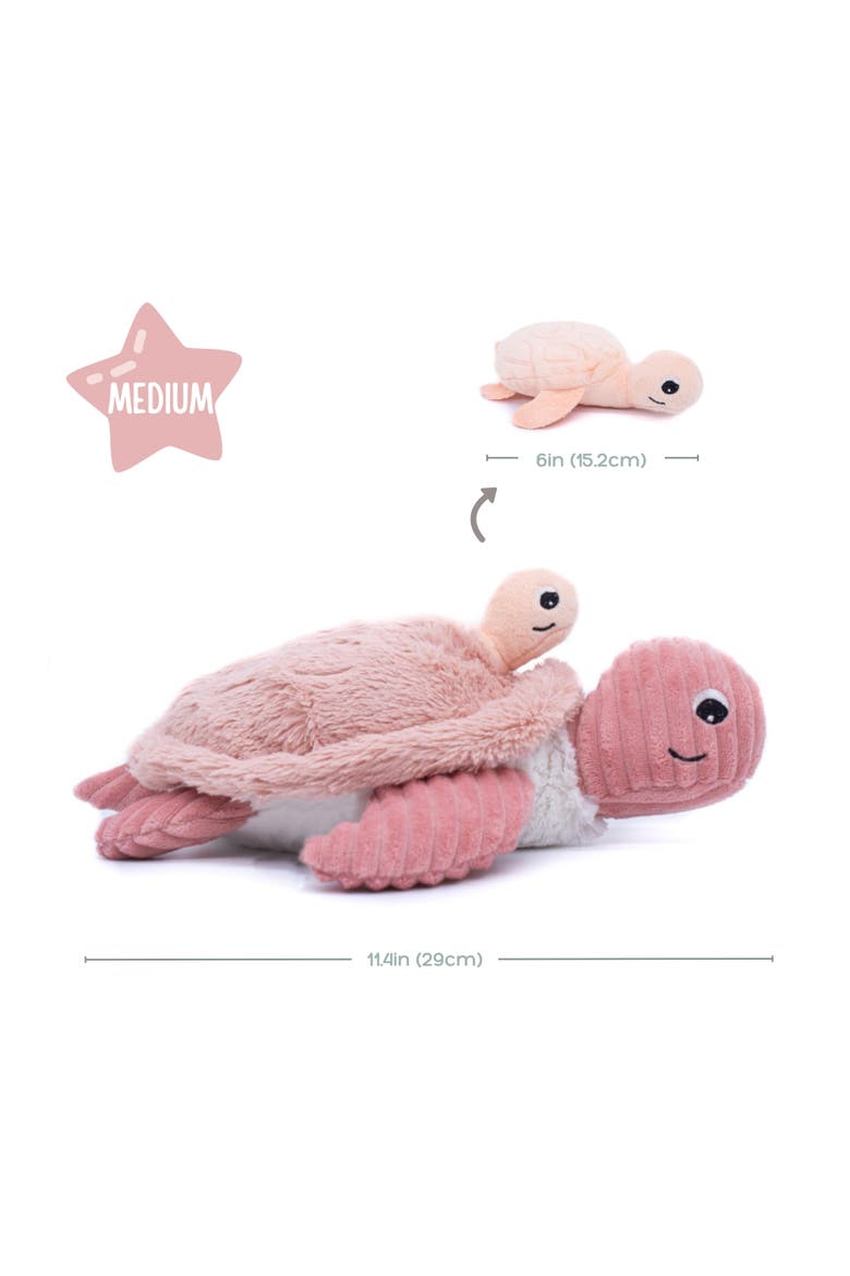 Sea Turtle Mom & Her Baby (Medium) - Secret Keeper Plush Toy, Eco-Friendly, Soft & Washable, Alternate, color, Pink