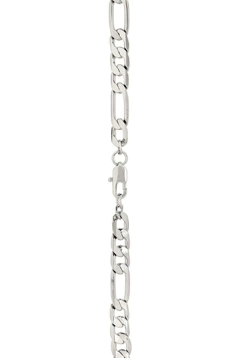 Men's Figaro Necklace & Bracelet Set, Alternate, color, SILVER