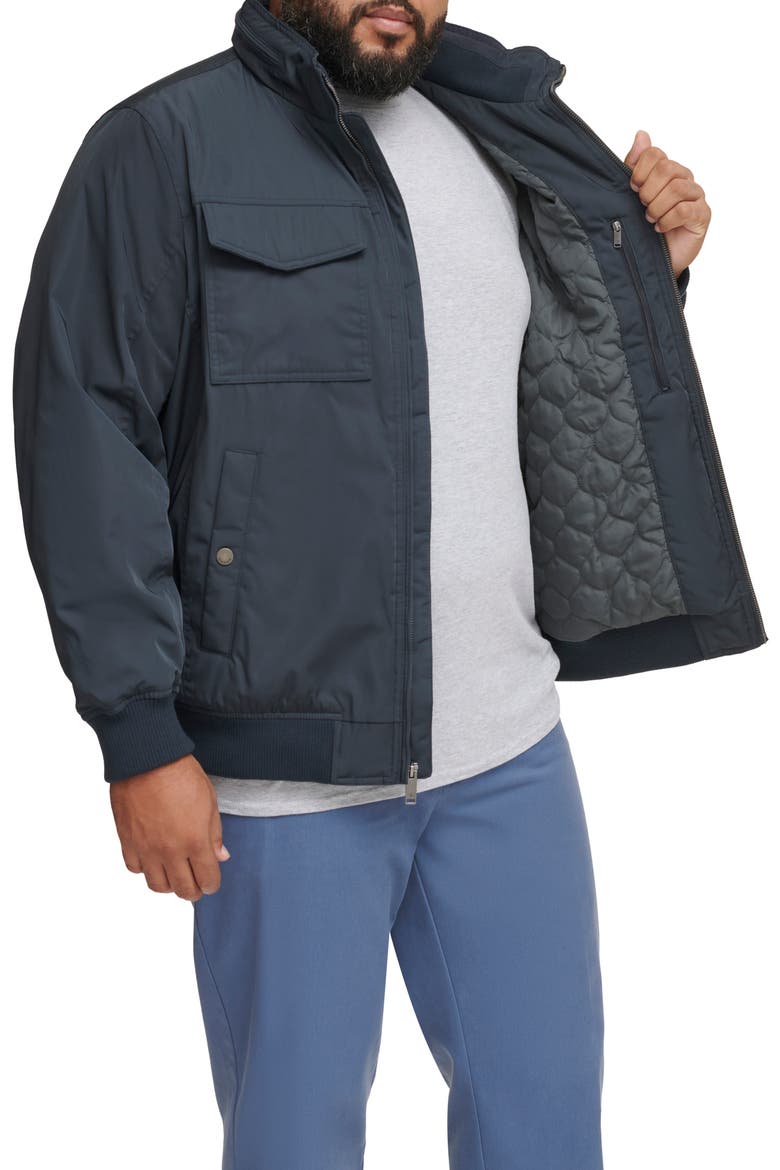 Cargo Bomber Jacket, Alternate, color, NAVY