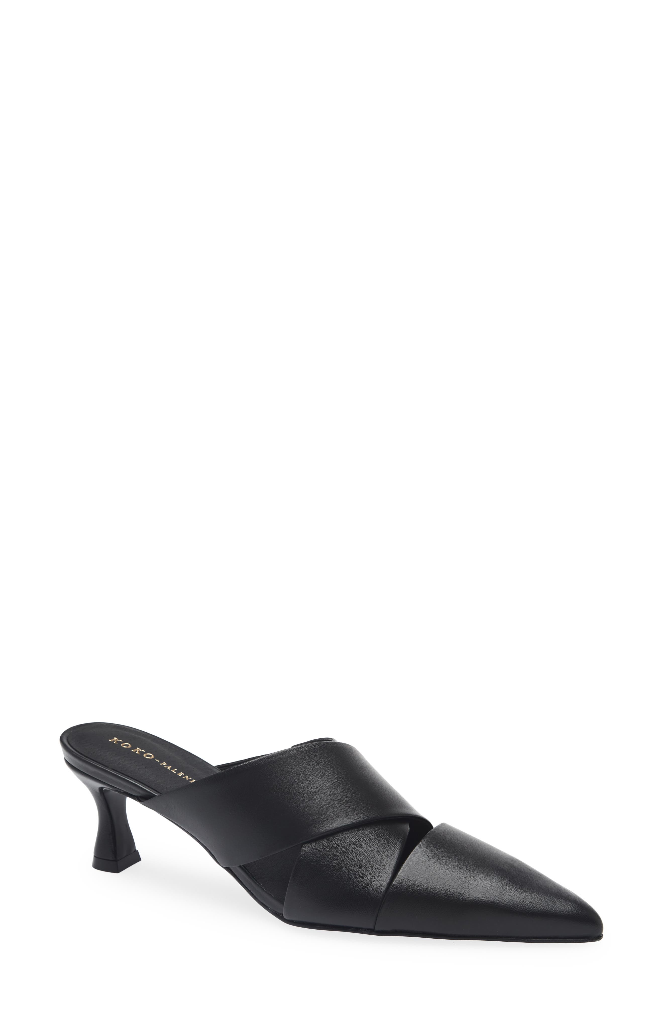 KOKO + PALENKI Peoria Mule, Main, color, Black Leather