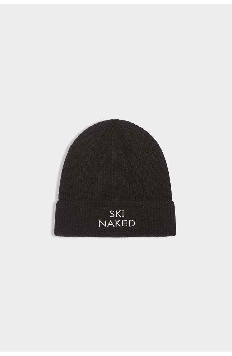 NAKED CASHMERE Ski Naked Beanie, Main, color, Black