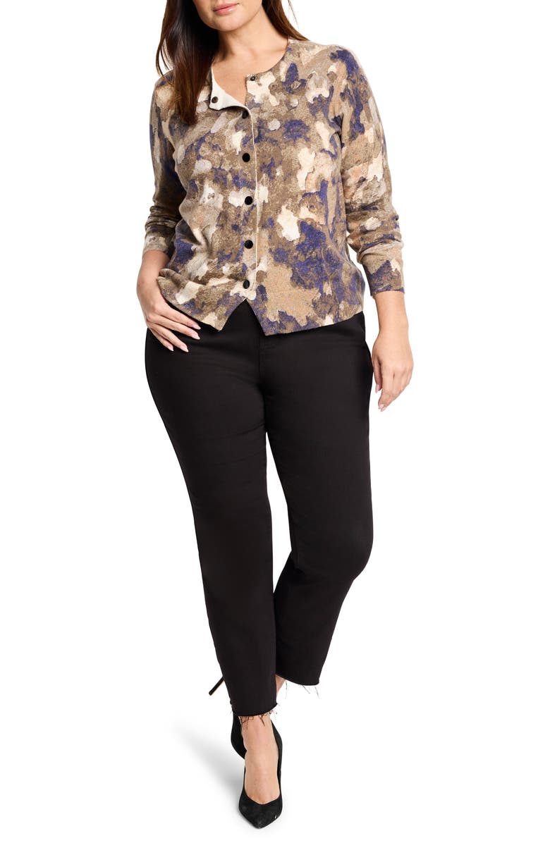 NIC+ZOE Camo Cardigan, Alternate, color, Indigo Multi